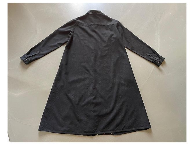 Autre Marque Suzusan black graphite and beige wool dress Size M Dark grey - view 5