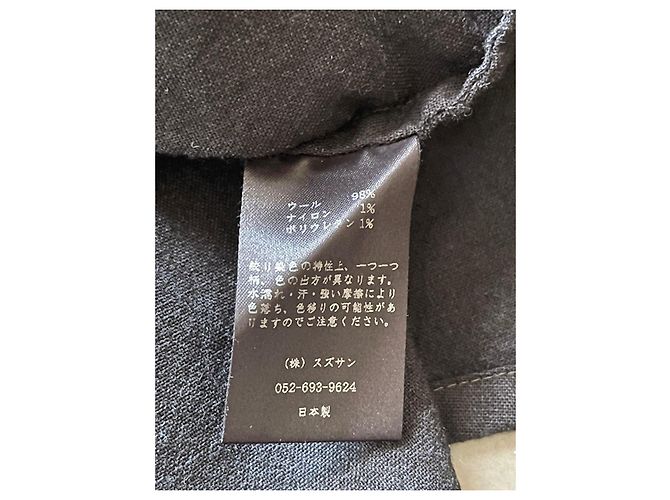 Autre Marque Suzusan black graphite and beige wool dress Size M Dark grey - view 9