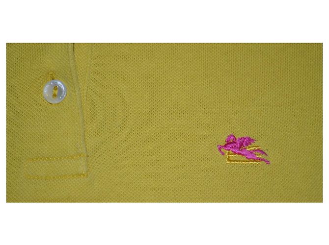 Polo Etro de algodón rosa y amarillo - vista 2