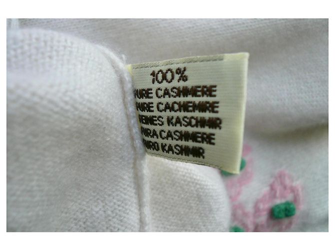 BARRIE Ecru Cashmere Pullover TS Sehr guter Zustand Aus weiß - Ansicht 5