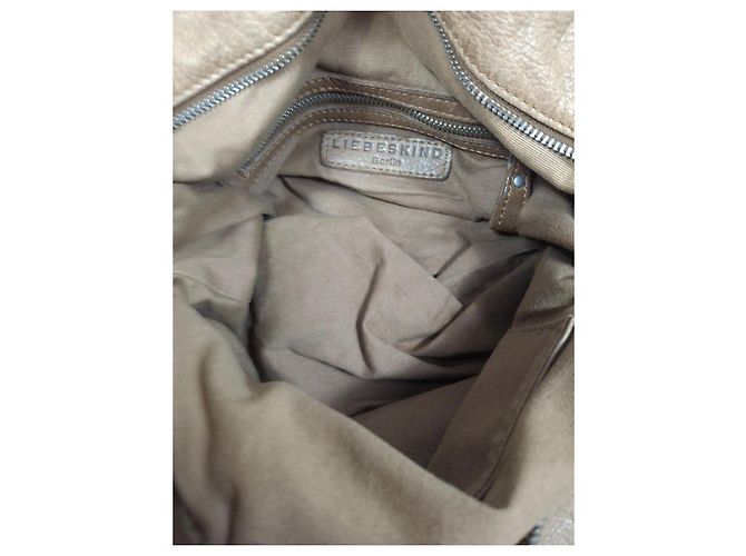 Borsa in pelle Liebeskind Berlin Beige Cammello - vista 10