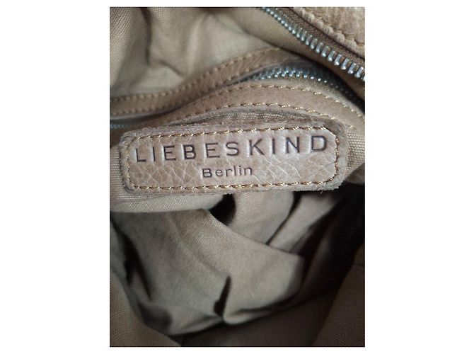 Borsa in pelle Liebeskind Berlin Beige Cammello - vista 11