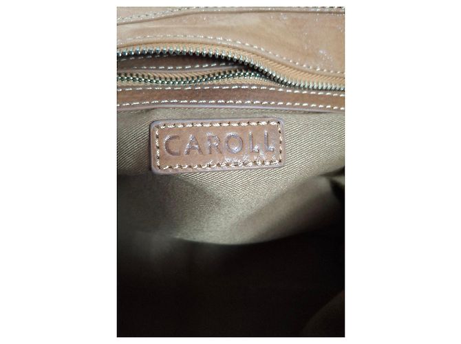 CAROLL Borsa a spalla in pelle marrone - vista 13