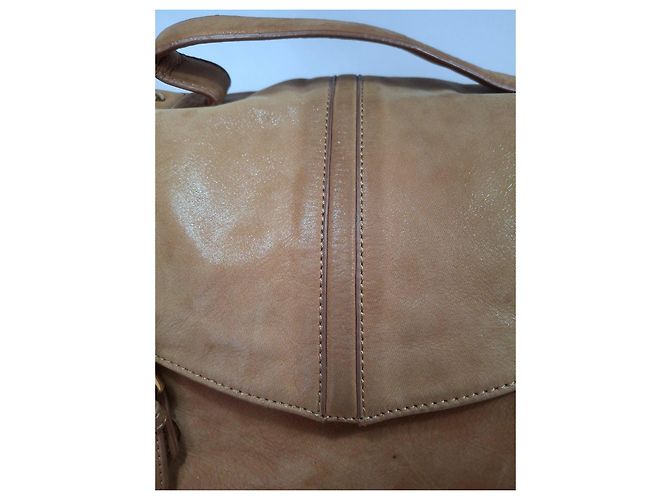 CAROLL Borsa a spalla in pelle marrone - vista 4