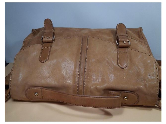 CAROLL Borsa a spalla in pelle marrone - vista 5