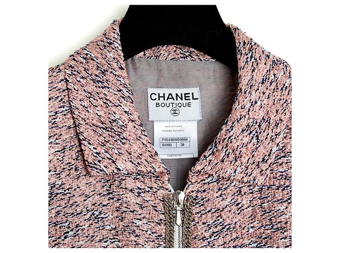 Chaqueta de Tweed de Seda y Algodón Chanel 2006 Crucero FR38 Resort UK10 US8 - vista 5
