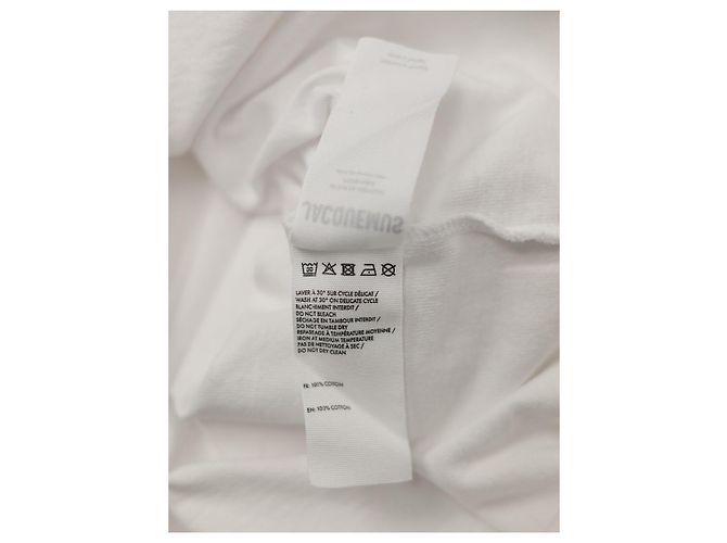 Camiseta Jacquemus Oversized Blanca con Logo de Algodón Blanco - vista 4
