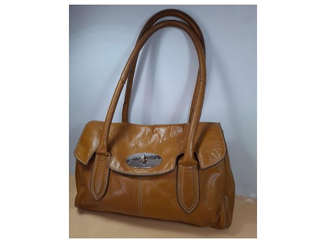 Sac à main en cuir marron Clarks - vue 2