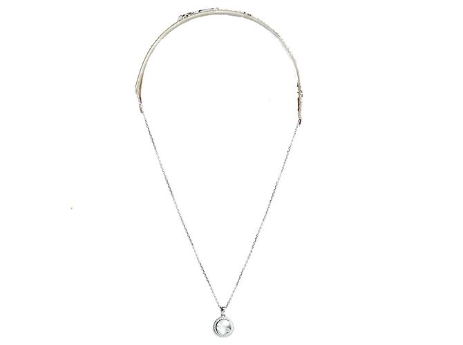 Collar Péndulo Chopard Happy Diamonds Icons en Oro Blanco Plata - vista 3