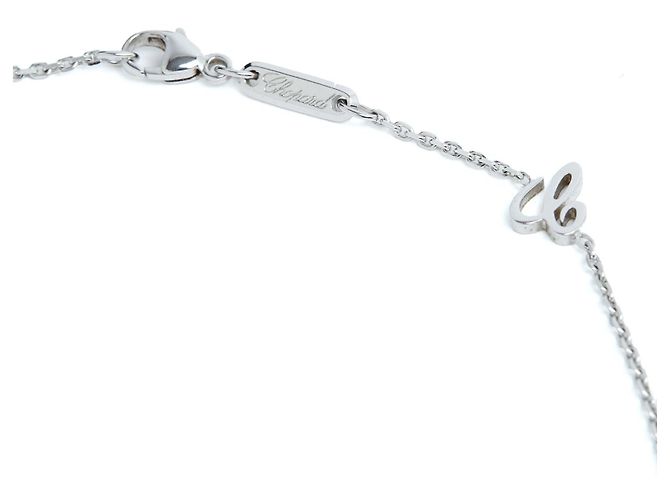 Collar Péndulo Chopard Happy Diamonds Icons en Oro Blanco Plata - vista 4