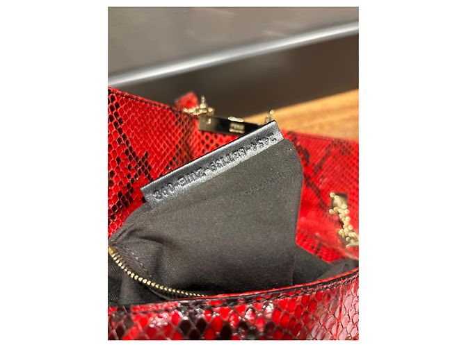 Borsa a Spalla Fendi Baguette Sneake Rosso Stampa python - vista 4