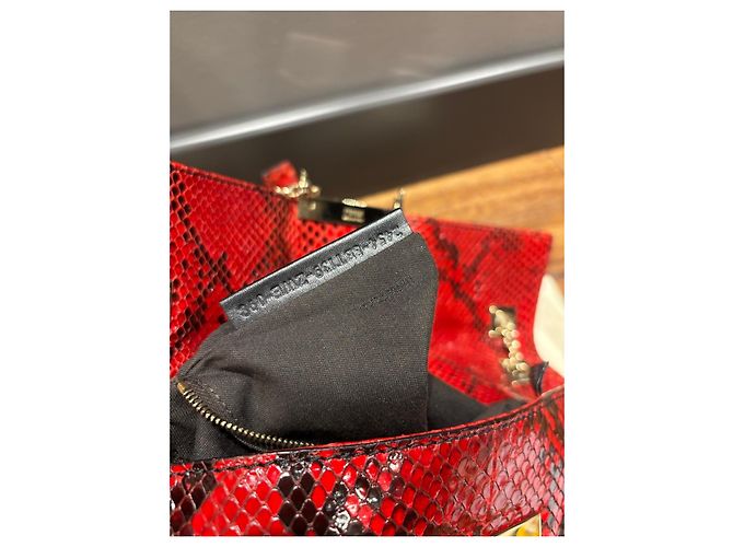 Borsa a Spalla Fendi Baguette Sneake Rosso Stampa python - vista 7