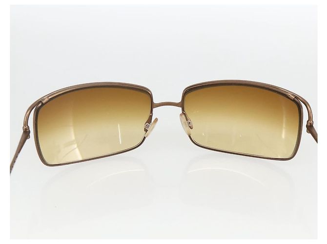 Gafas de sol PRADA metal marrón Auth BA11431 Castaño - vista 8
