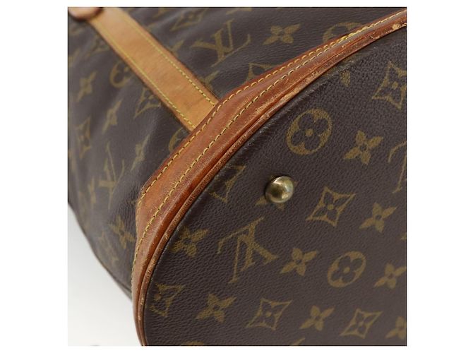 LOUIS VUITTON Borsa a Spalla Monogram Bucket GM M42236 LV Auth BSZ152 Monogramma - vista 17