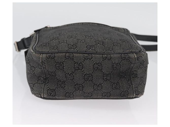 Borsa a Spalla GG Canvas Gucci Nera Argento 03136 Auth 174538 Nero - vista 10