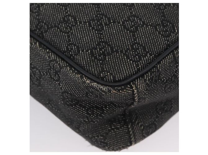 Borsa a Spalla GG Canvas Gucci Nera Argento 03136 Auth 174538 Nero - vista 11
