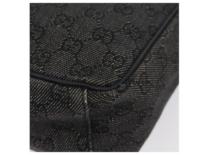 Borsa a Spalla GG Canvas Gucci Nera Argento 03136 Auth 174538 Nero - vista 12