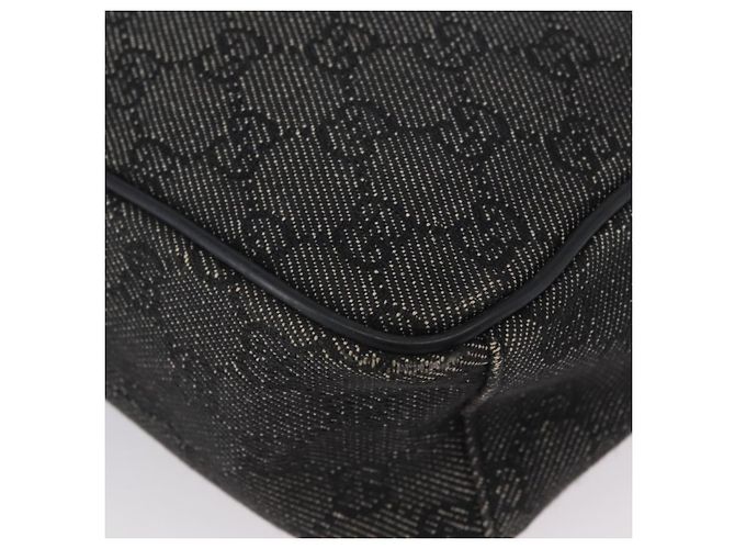 Borsa a Spalla GG Canvas Gucci Nera Argento 03136 Auth 174538 Nero - vista 13