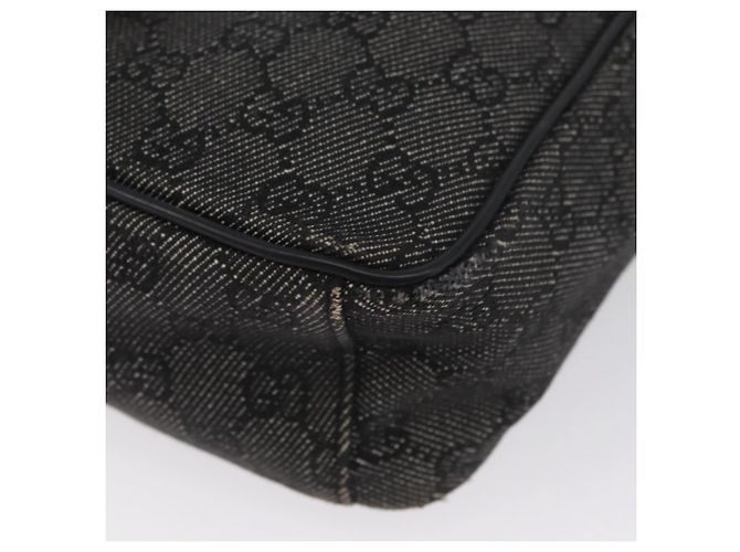 Borsa a Spalla GG Canvas Gucci Nera Argento 03136 Auth 174538 Nero - vista 14