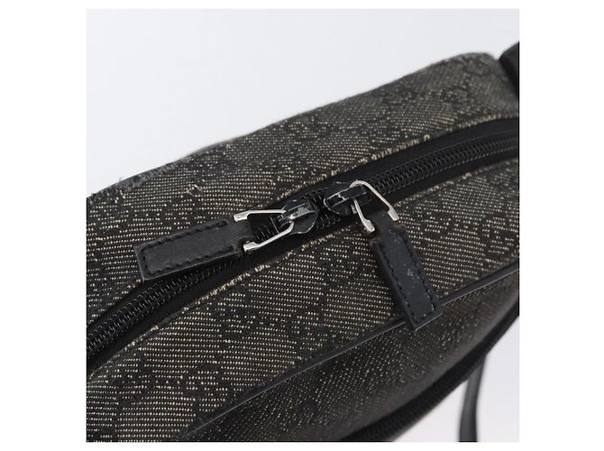 Borsa a Spalla GG Canvas Gucci Nera Argento 03136 Auth 174538 Nero - vista 15