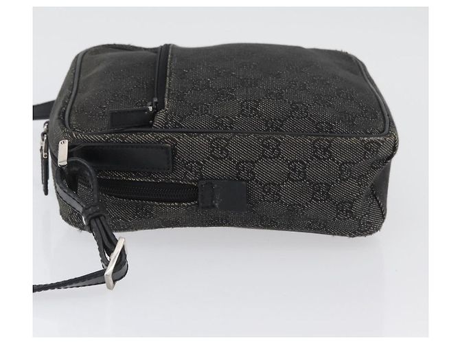 Borsa a Spalla GG Canvas Gucci Nera Argento 03136 Auth 174538 Nero - vista 5