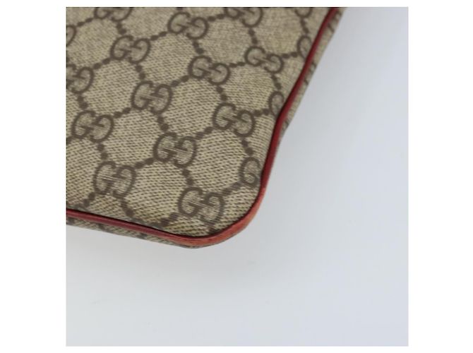 Gucci Borsa a mano GG Supreme in PVC beige e argento 117551 Auth ep13822 - vista 10