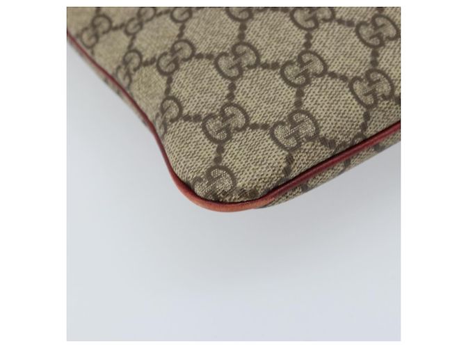 Gucci Borsa a mano GG Supreme in PVC beige e argento 117551 Auth ep13822 - vista 11