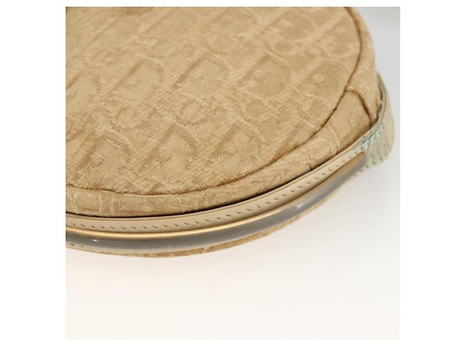 Borsa a Spalla in Tela Trotter Christian Dior Beige Auth ka3176 - vista 10