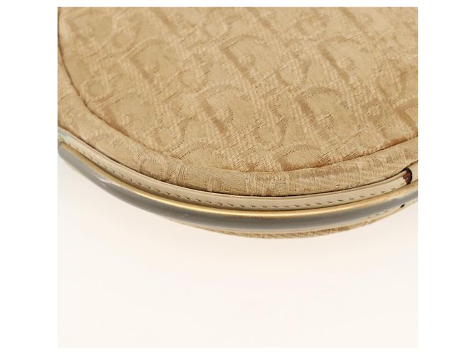 Borsa a Spalla in Tela Trotter Christian Dior Beige Auth ka3176 - vista 11