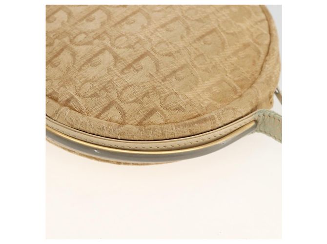 Borsa a Spalla in Tela Trotter Christian Dior Beige Auth ka3176 - vista 12