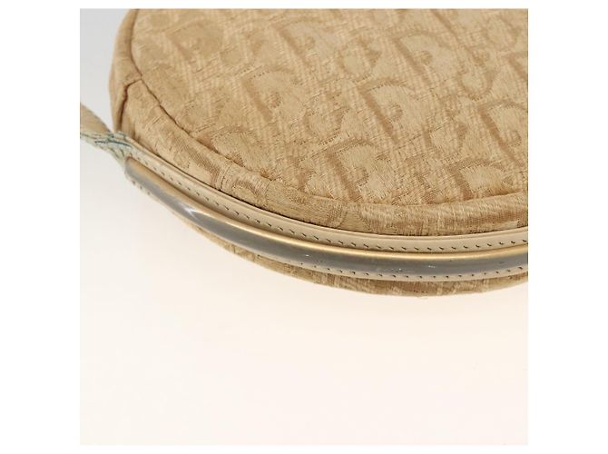 Borsa a Spalla in Tela Trotter Christian Dior Beige Auth ka3176 - vista 13