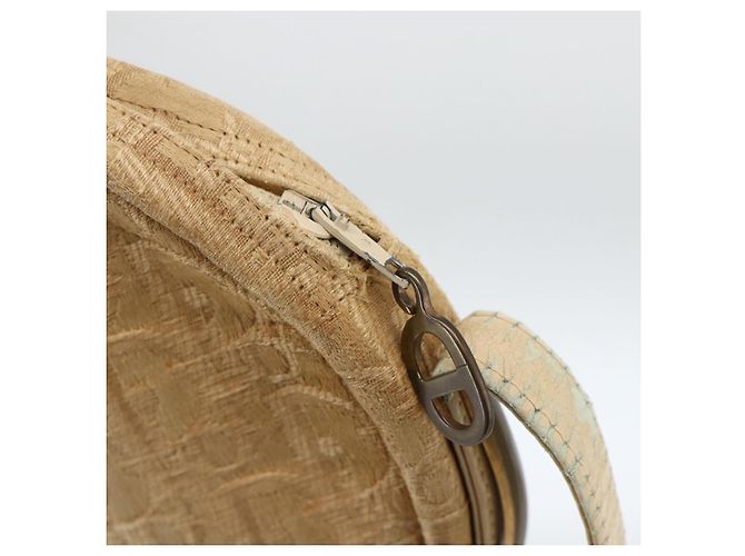 Borsa a Spalla in Tela Trotter Christian Dior Beige Auth ka3176 - vista 14