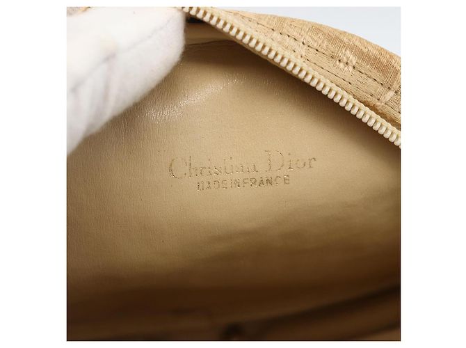 Borsa a Spalla in Tela Trotter Christian Dior Beige Auth ka3176 - vista 16