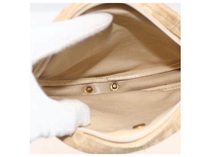Borsa a Spalla in Tela Trotter Christian Dior Beige Auth ka3176 - vista 17