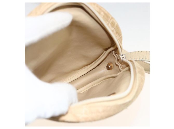 Borsa a Spalla in Tela Trotter Christian Dior Beige Auth ka3176 - vista 18