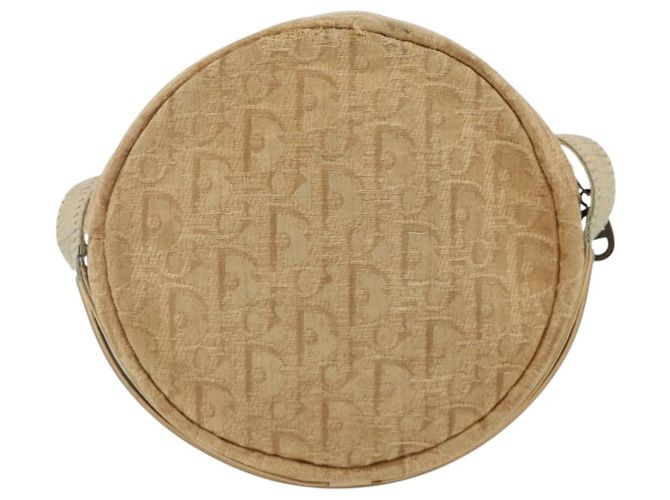 Borsa a Spalla in Tela Trotter Christian Dior Beige Auth ka3176 - vista 3