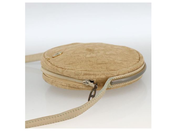 Borsa a Spalla in Tela Trotter Christian Dior Beige Auth ka3176 - vista 4