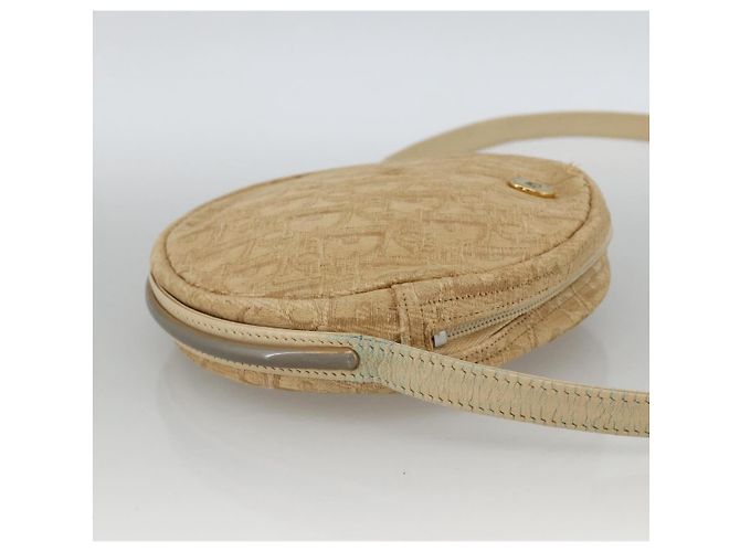 Borsa a Spalla in Tela Trotter Christian Dior Beige Auth ka3176 - vista 5