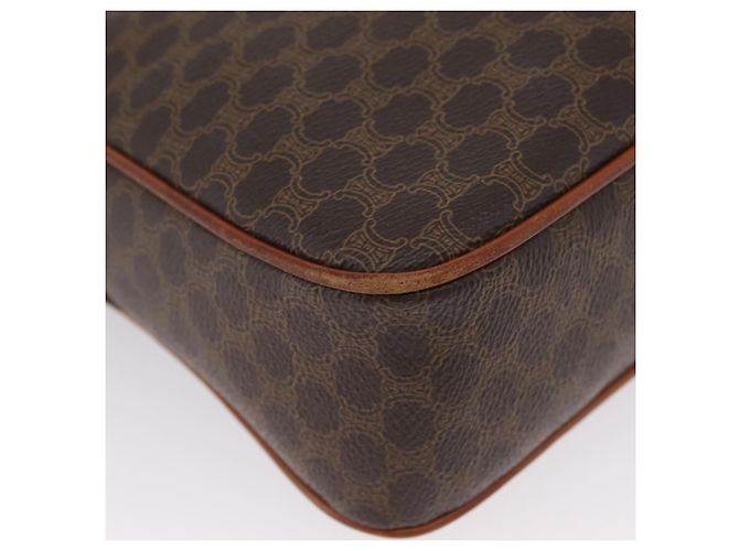 Céline Borsa a Spalla in Tela Macadam CELINE in Pelle PVC Marrone Oro Auth ep13731 D'oro - vista 10