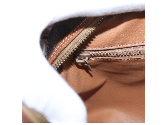 Céline Borsa a Spalla in Tela Macadam CELINE in Pelle PVC Marrone Oro Auth ep13731 D'oro - vista 20