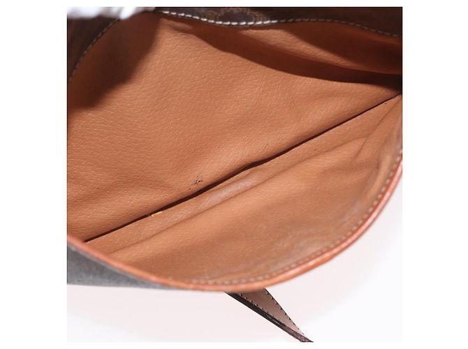 Céline Borsa a Spalla in Tela Macadam CELINE in Pelle PVC Marrone Oro Auth ep13731 D'oro - vista 22