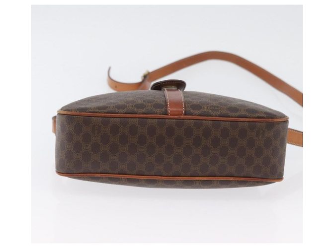 Céline Borsa a Spalla in Tela Macadam CELINE in Pelle PVC Marrone Oro Auth ep13731 D'oro - vista 9