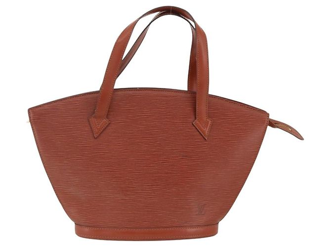 LOUIS VUITTON Borsa a Mano Epi Saint Jacques Marrone M52263 LV Auth BA11442 - vista 13