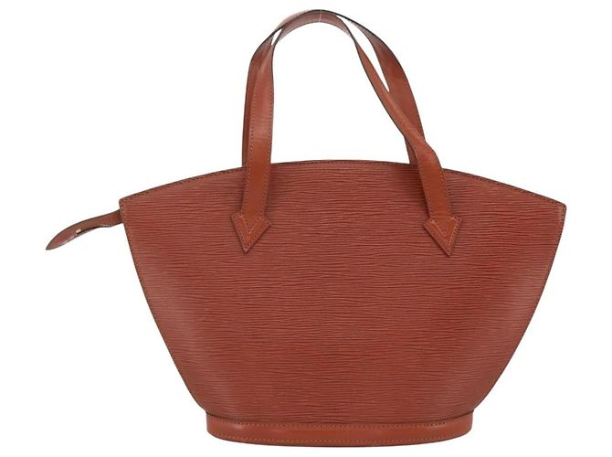 LOUIS VUITTON Borsa a Mano Epi Saint Jacques Marrone M52263 LV Auth BA11442 - vista 2