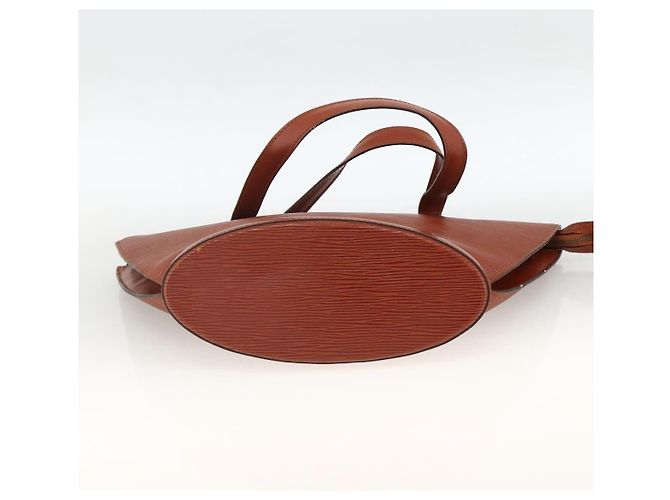 LOUIS VUITTON Borsa a Mano Epi Saint Jacques Marrone M52263 LV Auth BA11442 - vista 5