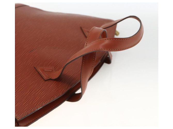 LOUIS VUITTON Borsa a Mano Epi Saint Jacques Marrone M52263 LV Auth BA11442 - vista 7