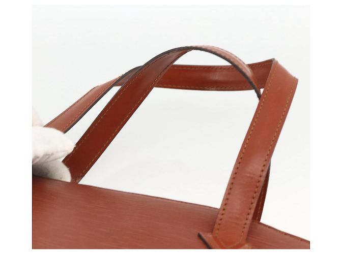 LOUIS VUITTON Borsa a Mano Epi Saint Jacques Marrone M52263 LV Auth BA11442 - vista 8