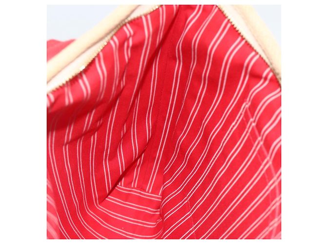 LOUIS VUITTON Antigua Cabas MM Borsa Tote Canvas Beige Rossa M40035 LV Auth ka3234 Rosso - vista 20