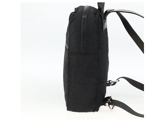 FENDI Zucca Canvas Rucksack Schwarz Silber Auth BSZ267V - Ansicht 5