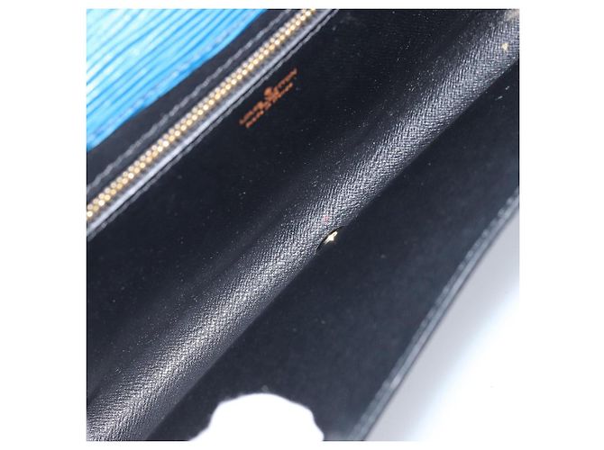 LOUIS VUITTON Clutch Art Déco Epi Blu M52635 LV Auth ka3124 - vista 10
